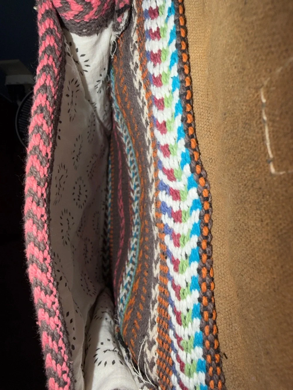 Myra Southwestern Cowhide & Woven Backpack - Brown Multi